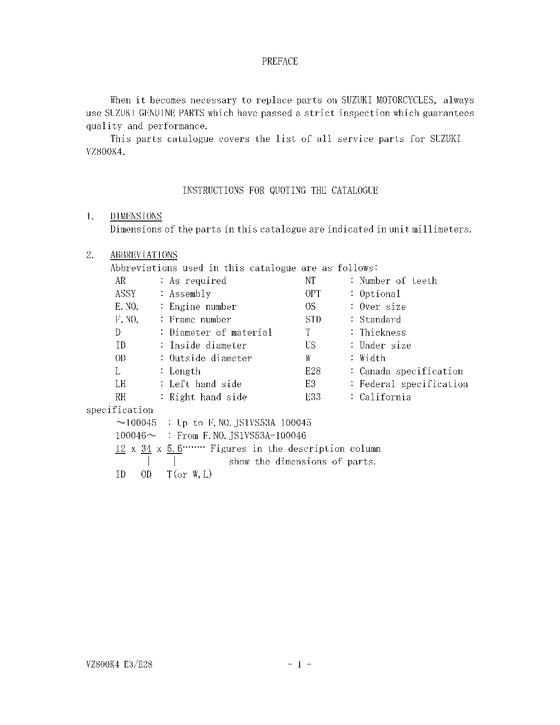 VZ800 Catalog preface