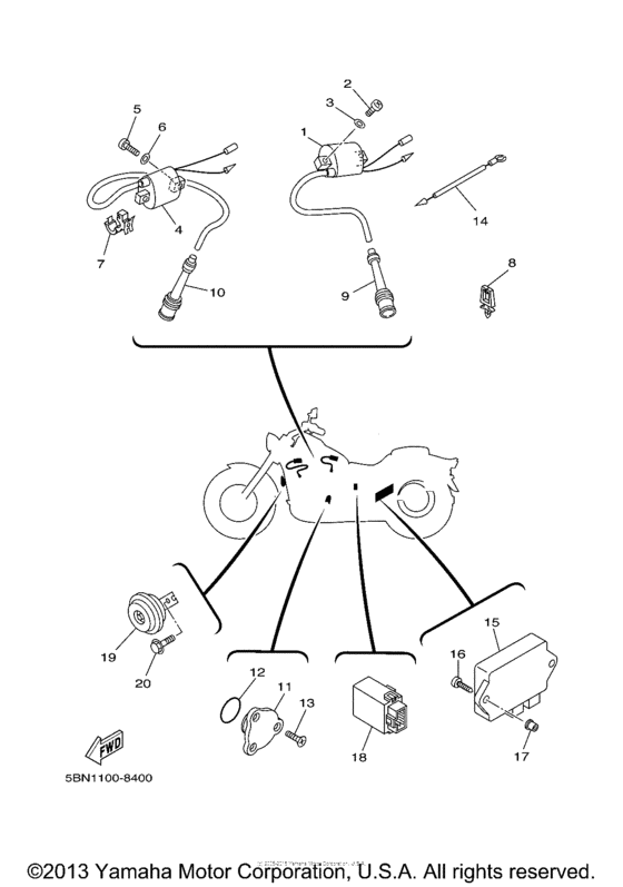 XVS650A Электрика
