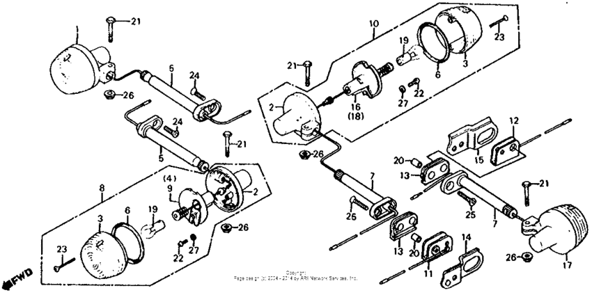 Turn signal 81-85