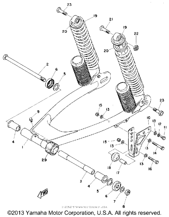 Rear arm - rear cushion