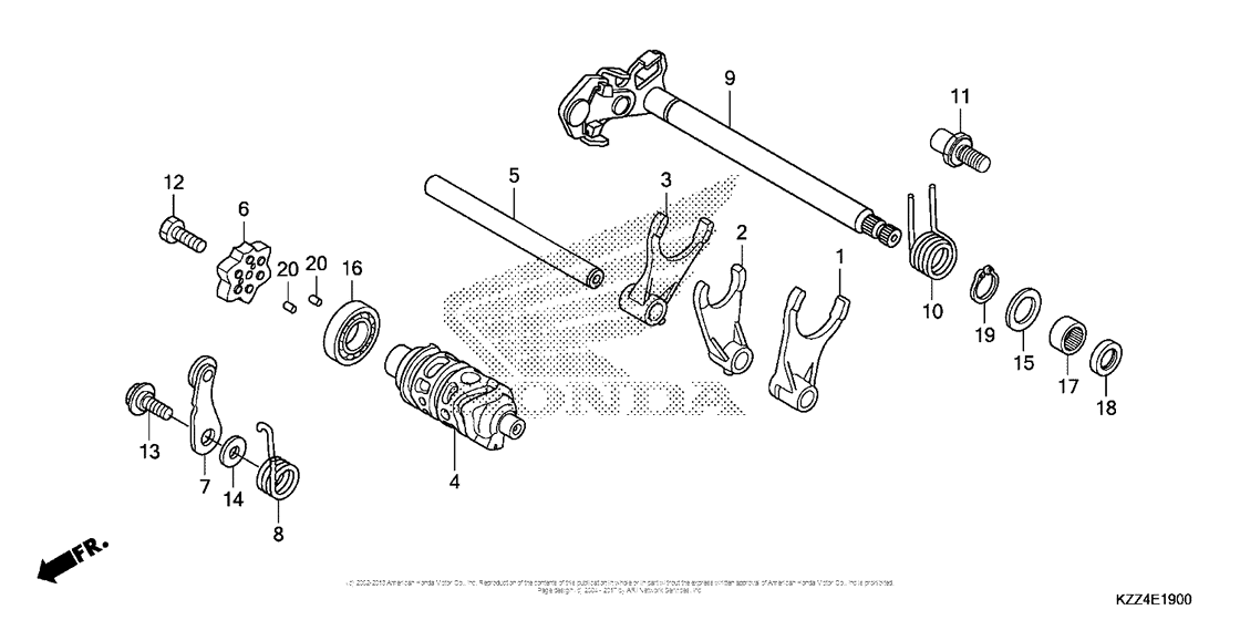  Вилка переключения передач