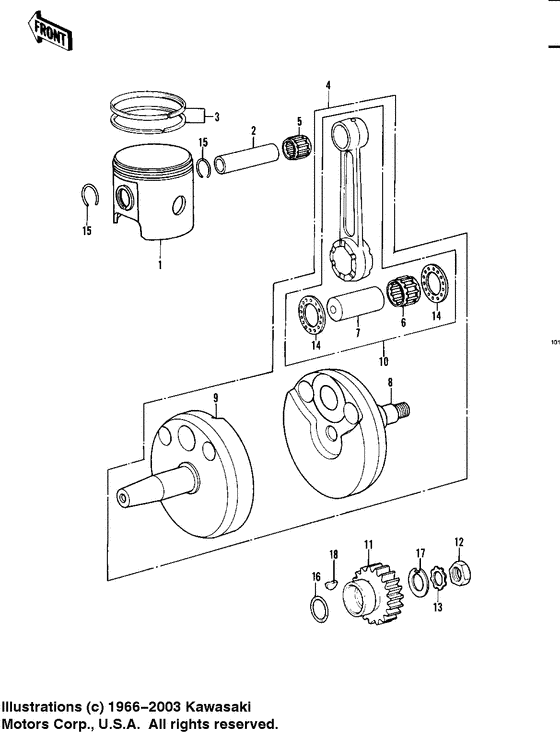 Crankshaft/piston