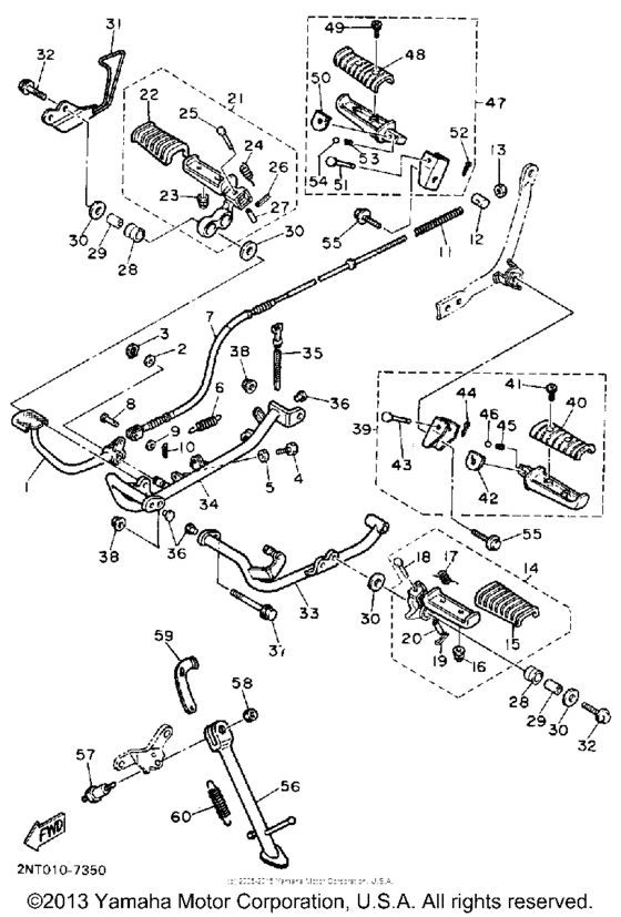 XV535A Подножки