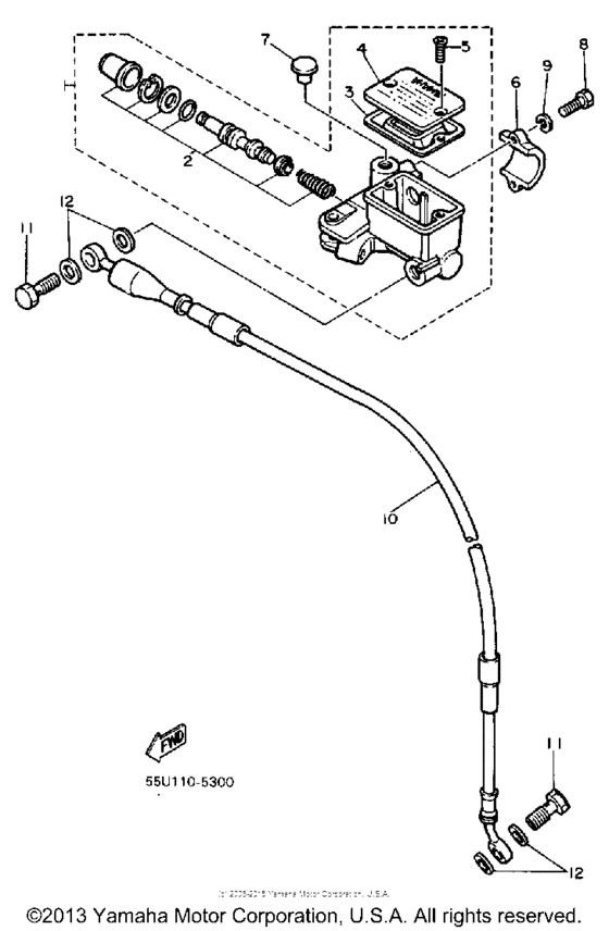 TT600S Главный тормозной цилиндр