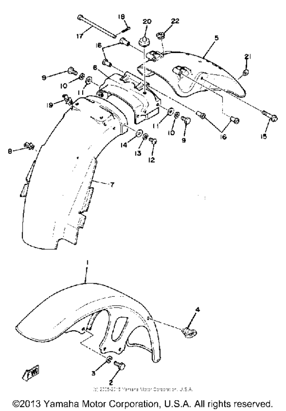 Front fender - rear fender