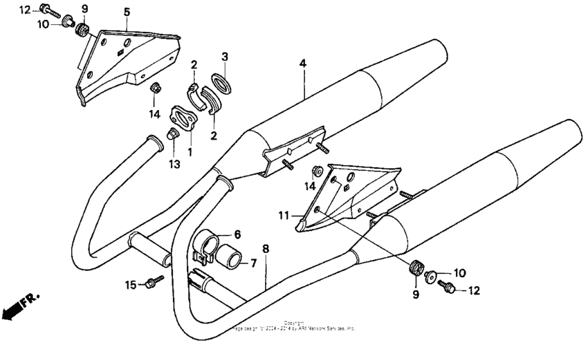 CMX250C Глушитель