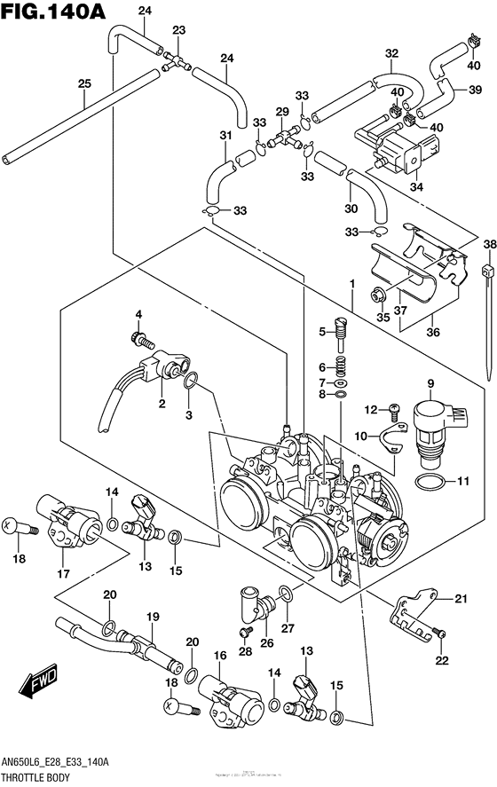 Throttle Body (An650L6 E33)