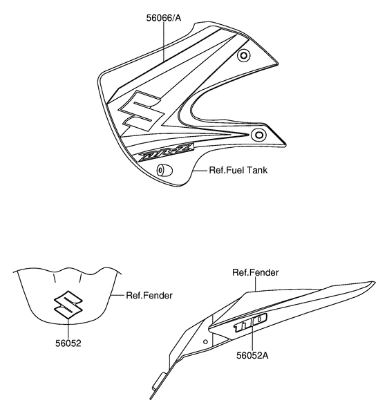 DR-Z110 Наклейка