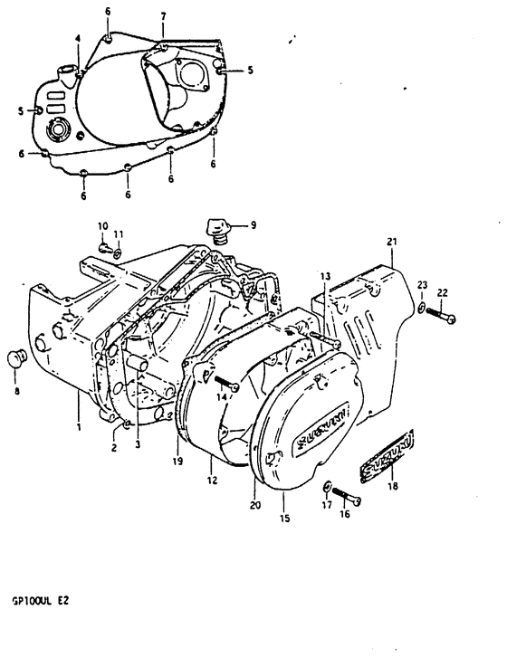 Crankcase cover ass`y  (v