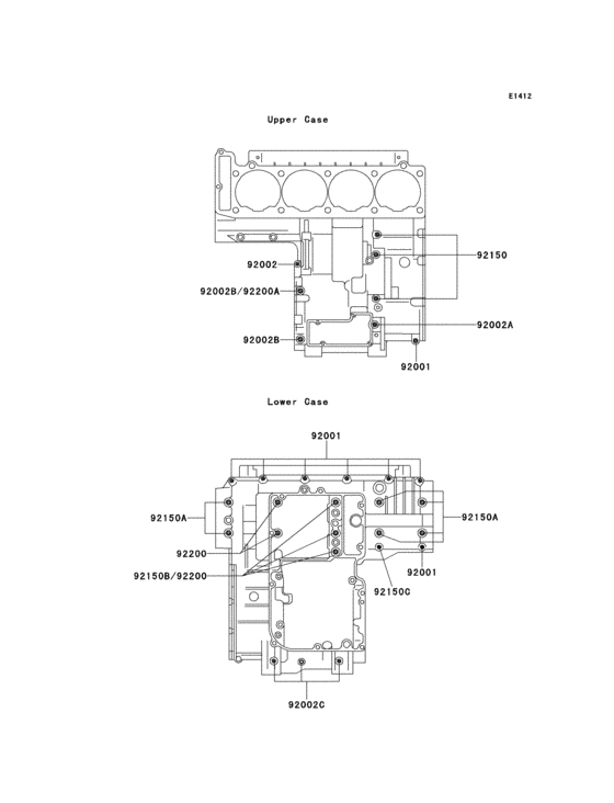 ZG1000 Болты крепления картера
