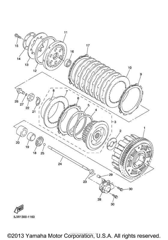 FJR13T Сцепление