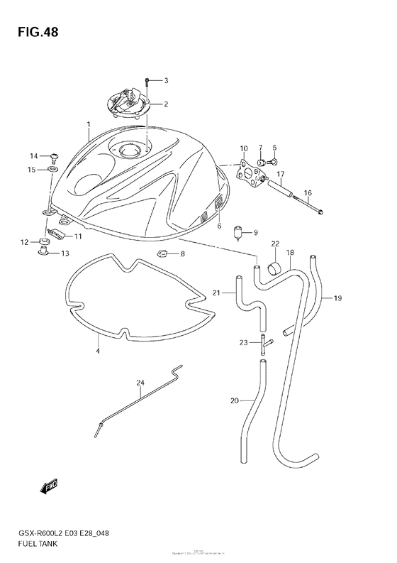 Fuel Tank (Gsx-R600L2 E03)