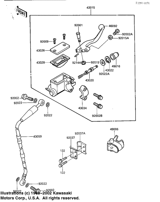  Передний тормозной цилиндр