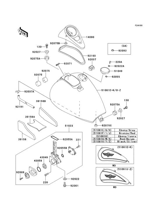 Fuel tank(1/4)(vn800-b4/b5)