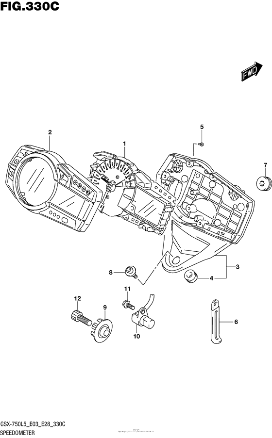 Speedometer (Gsx-R750L5 E33)