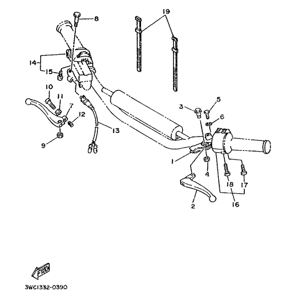 Handle switch. lever