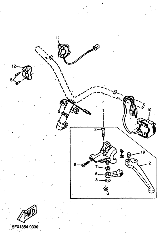 CW50 Interruptor de manija . palanc