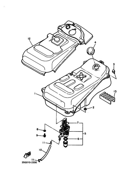 XC180 Fuel tank assy