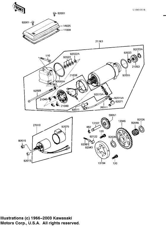 Starter motor/starter clutch