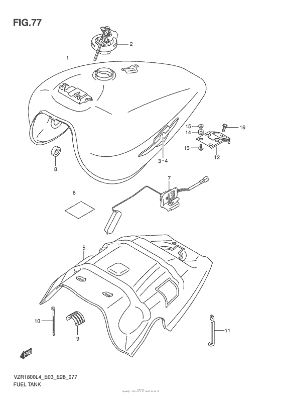 Fuel Tank (Vzr1800L4 E03)