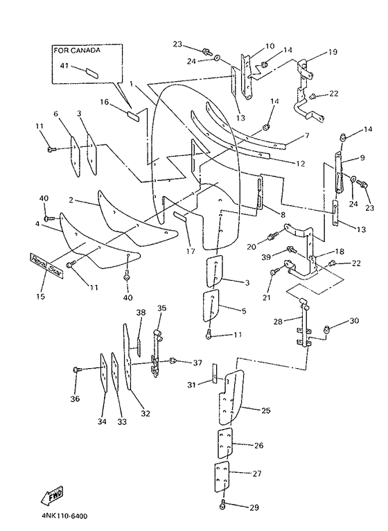 XVZ13AH Обтекатель 1