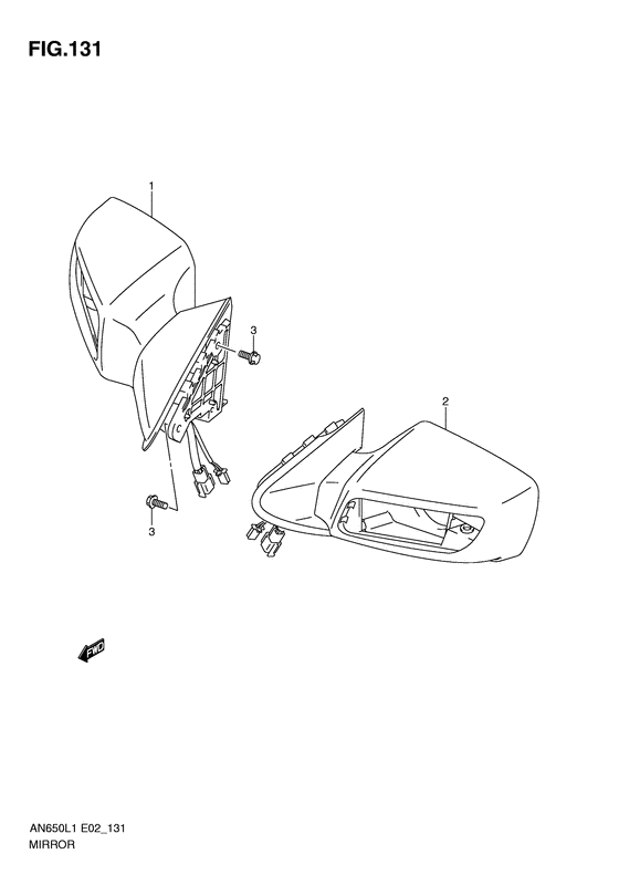 AN650 Зеркало