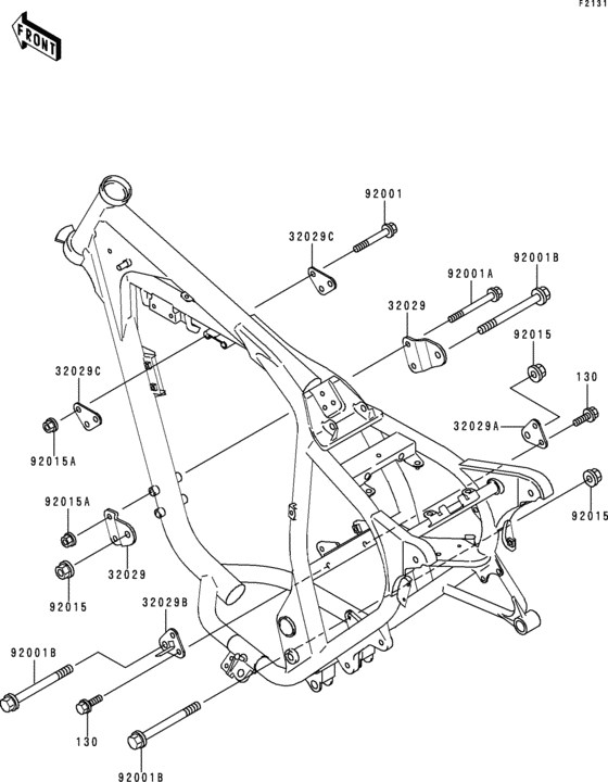 BJ250 Рама ,крепежные детали