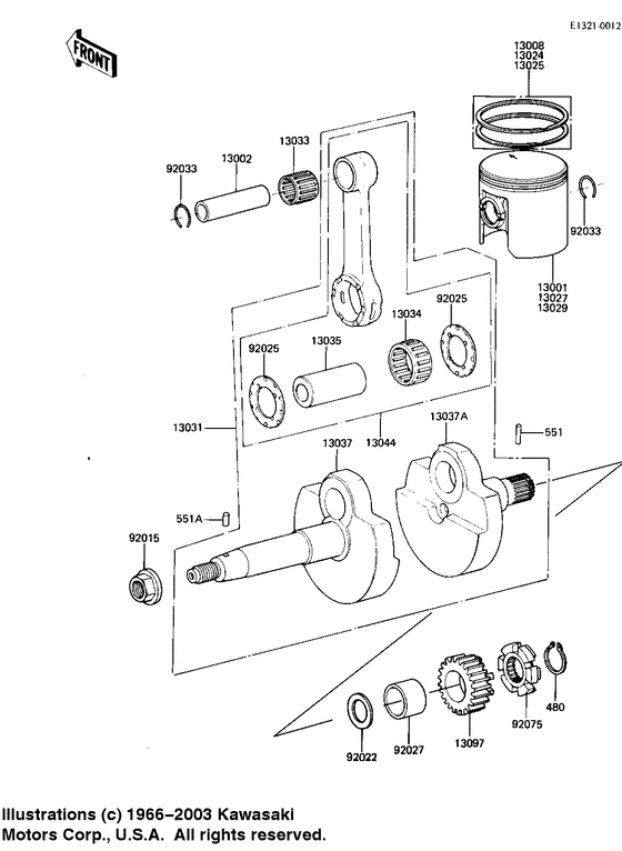 Crankshaft/piston