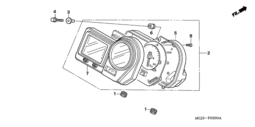 CBR900RR Измерительный прибор