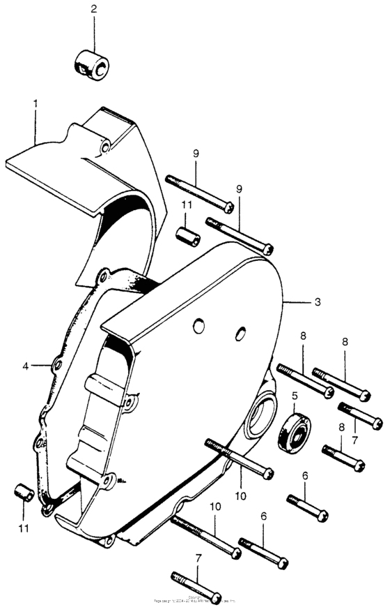 Transmission cover + rear cover
