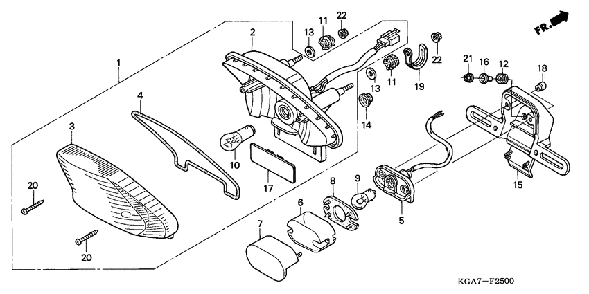 Taillight unit ass`y