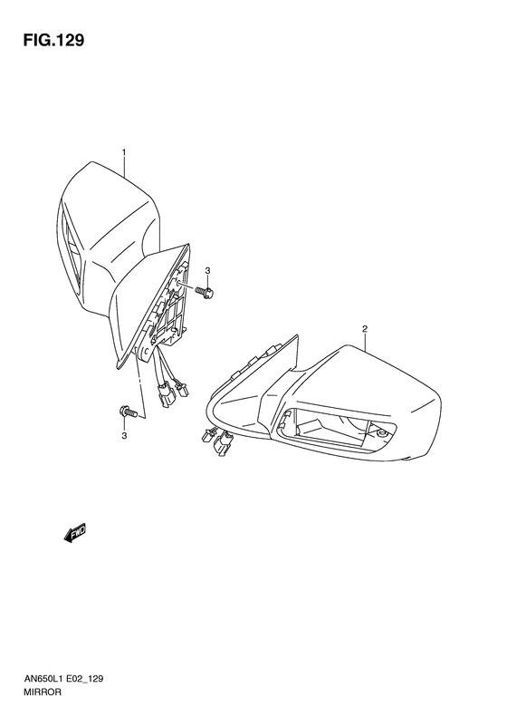 AN650 Зеркало