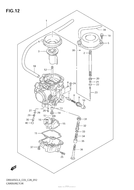 Carburetor (Dr650Sel3 E28)