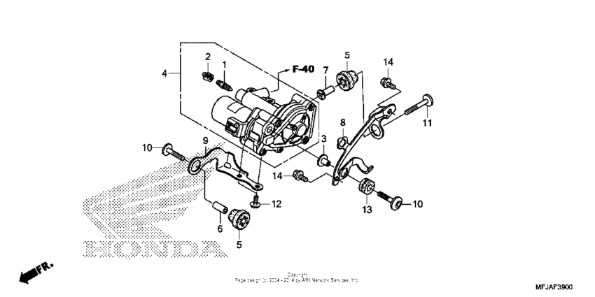 Rear power unit (cbr600ra)