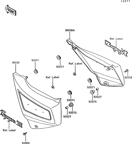 ZG1200 Side covers(zg1200-b6 / b7)