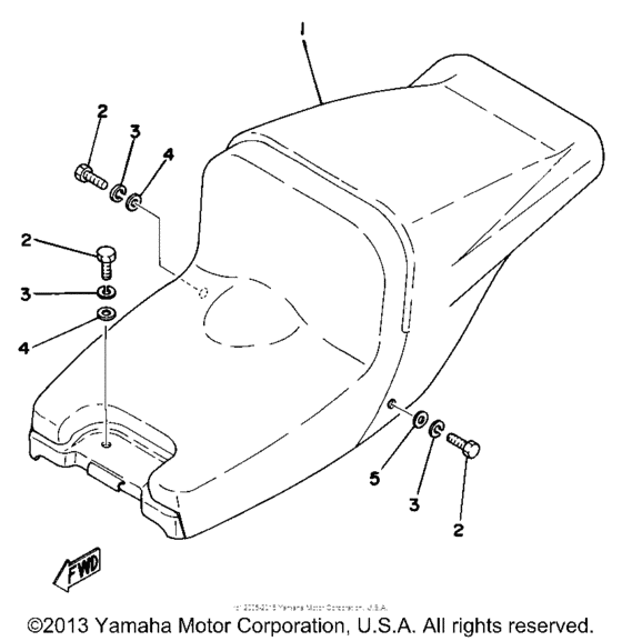 TZ750D Сиденье