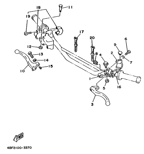 Handle switch. lever