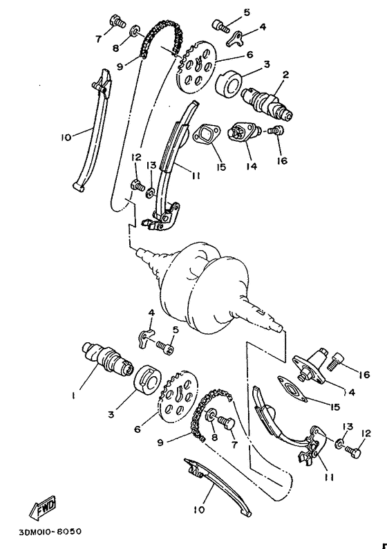Camshaft. chain