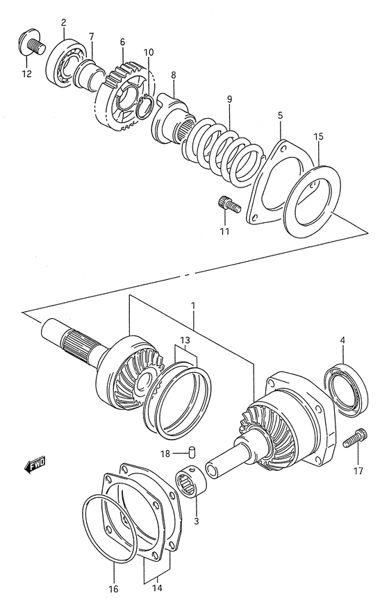 Secondary drive gear