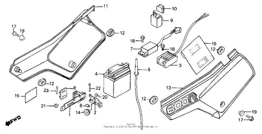 Side cover + battery