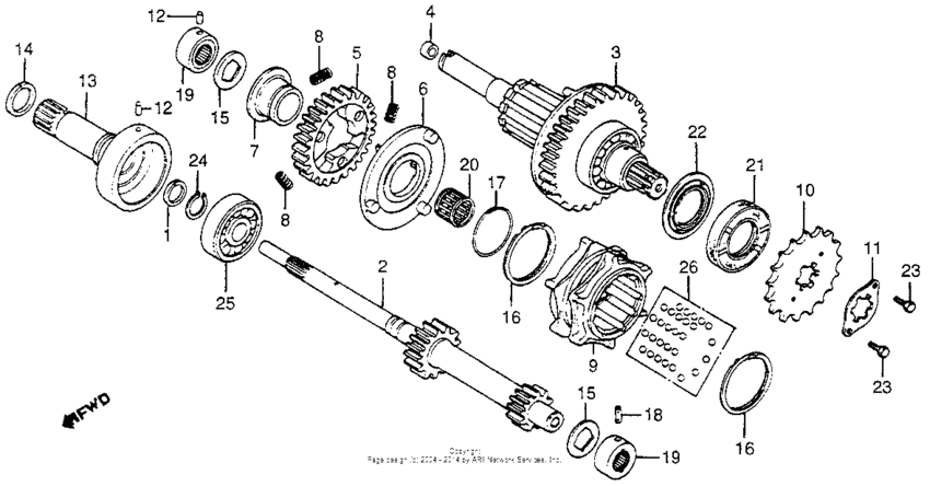 Cm400a transmission 79-81