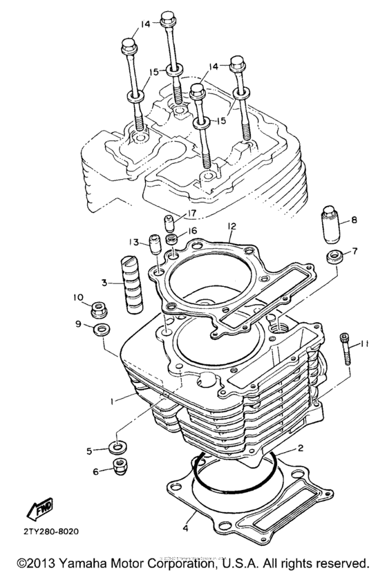 XT600EB Цилиндры