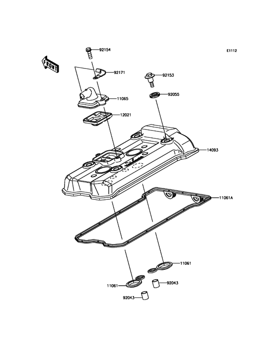 EX650 Крышка головки цилиндров