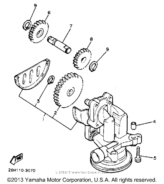 XVZ13DEC Масляный насос