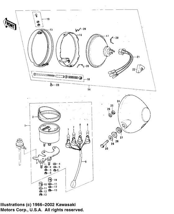 Meter/headlight