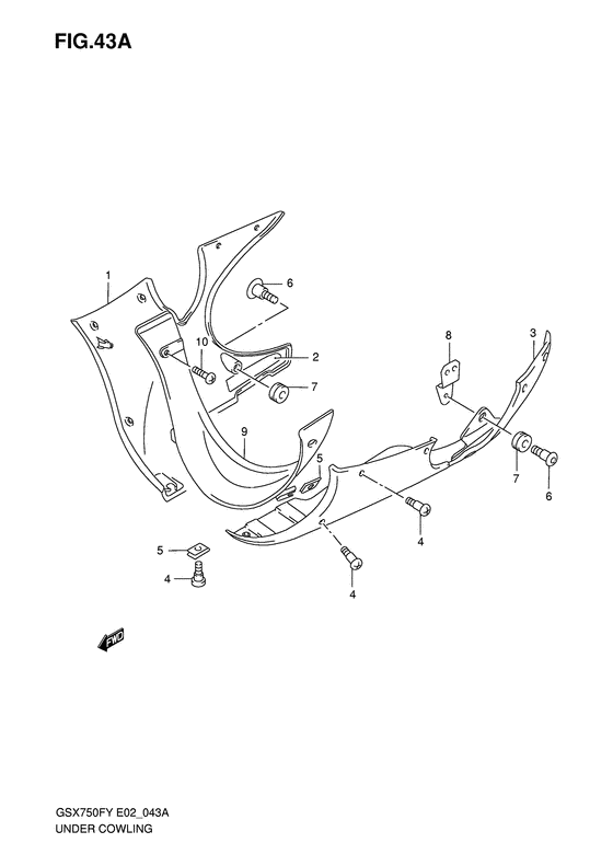 Under cowling