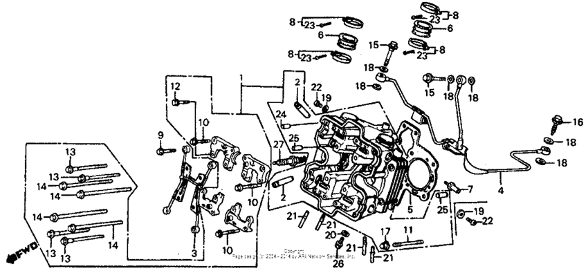 Front cylinder head 86