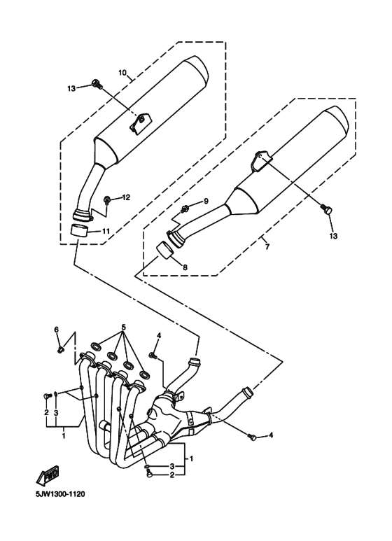 FJR1300 Выхлоп