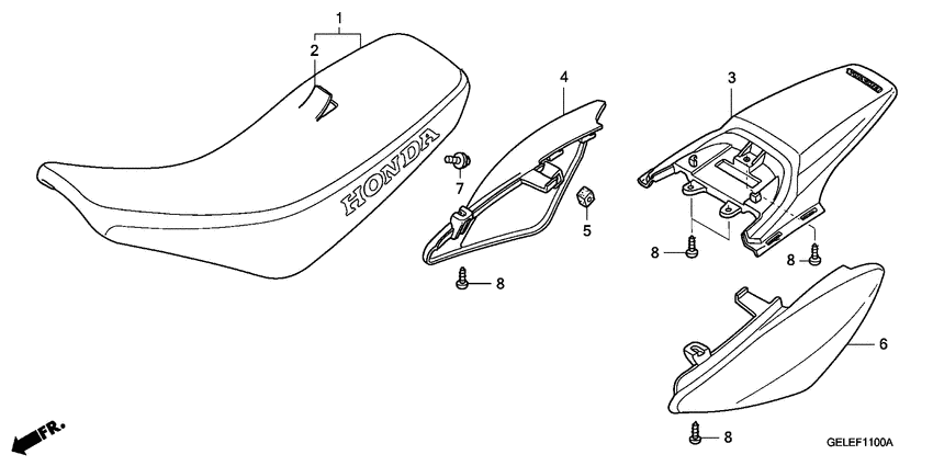 Seat/rear fender