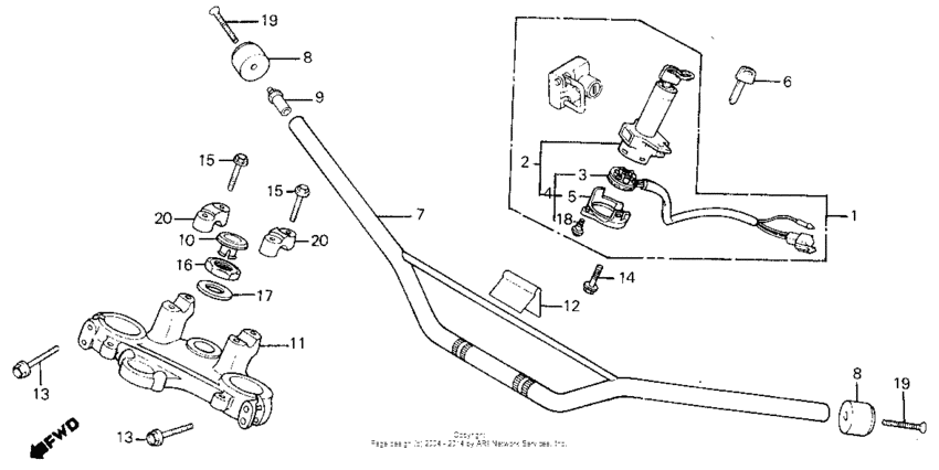 Handlebar + top bridge
